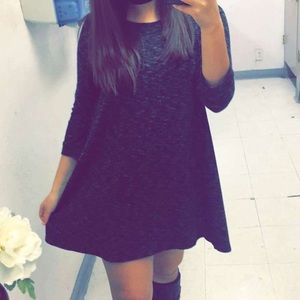 Black long sleeve dress